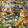 Puzzle 1500 el. Tygrysy w dżungli