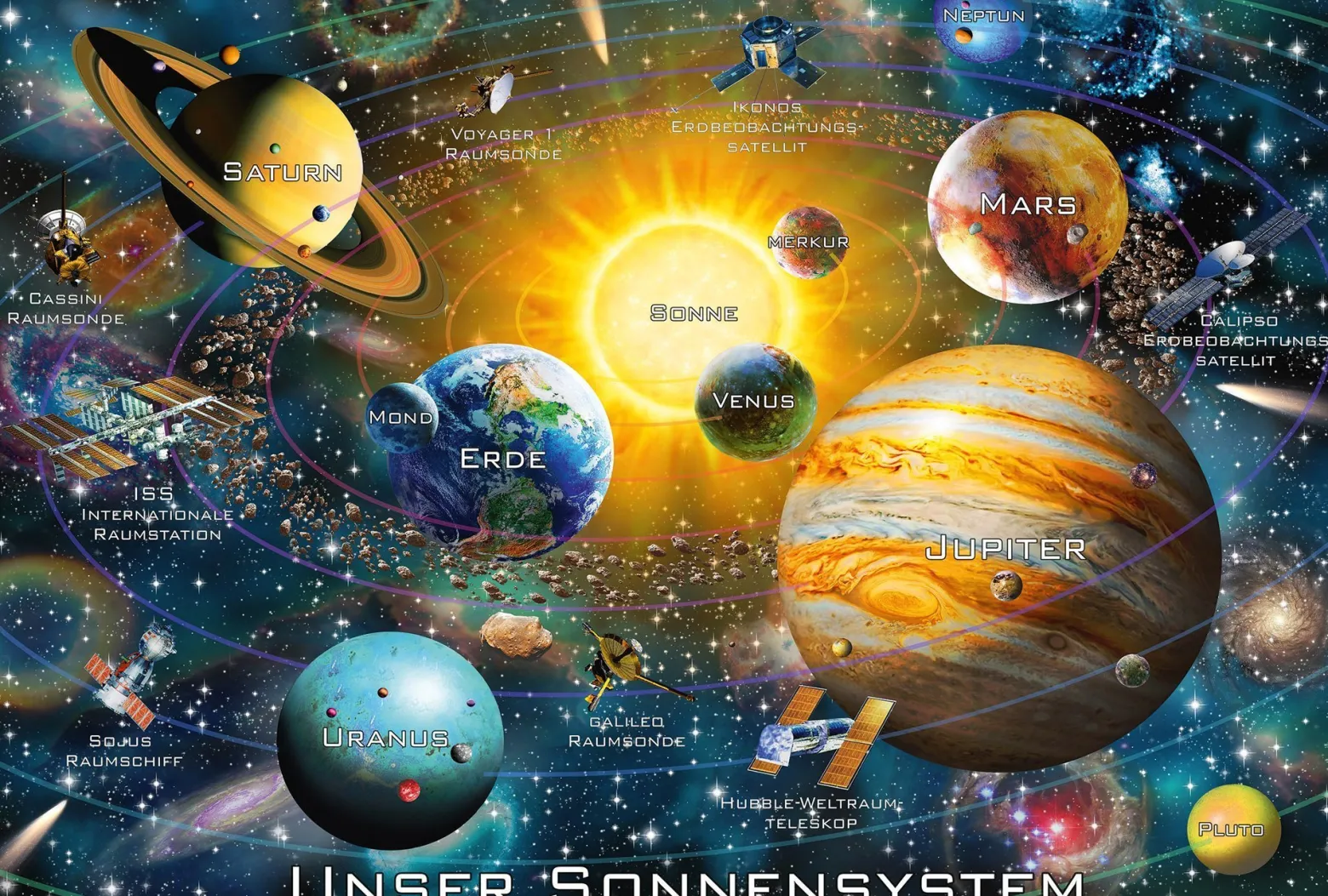 Puzzle 200 el. Układ Słoneczny