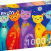 Puzzle 1000 el. Uśmiechnięte koty