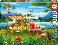 Puzzle 1000 el. Wakacje z kamperem