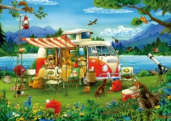 Puzzle 1000 el. Wakacje z kamperem