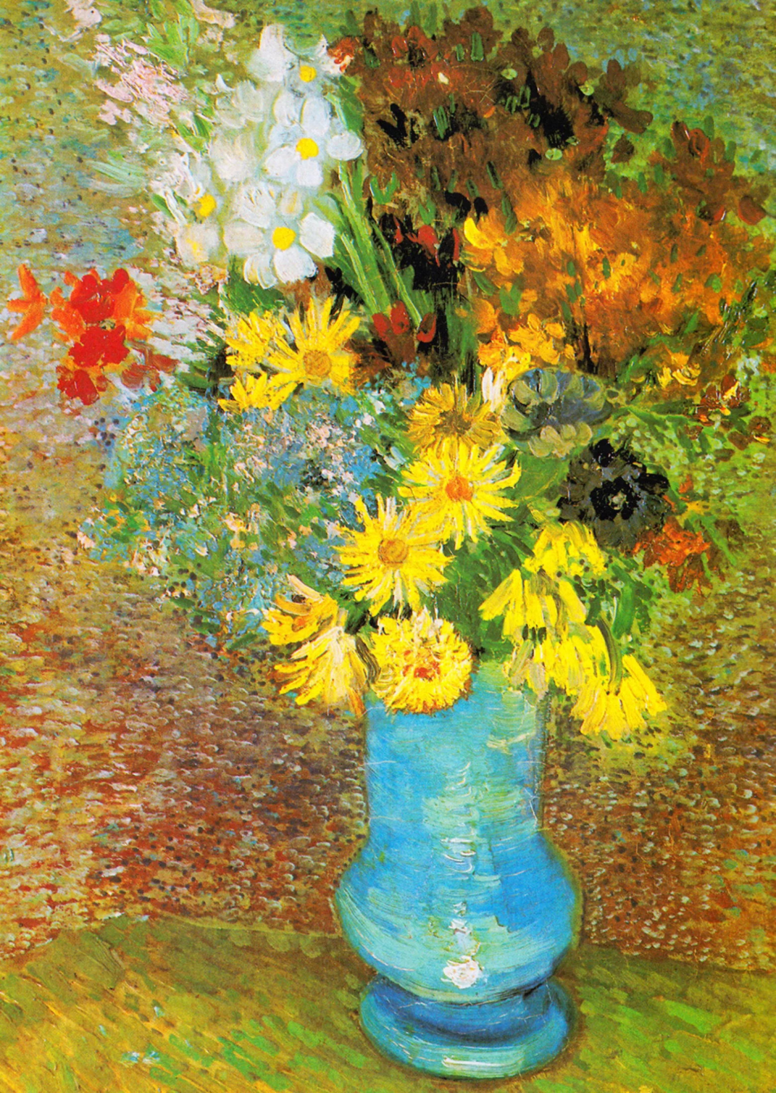 Puzzle 1000 el. Wazon z margaretkami i anemonami, Vincent van Gogh