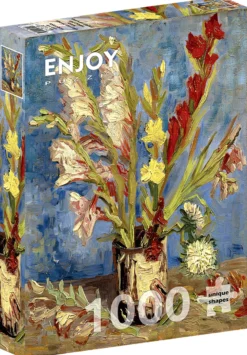 Puzzle 1000 el. Wazon z mieczykami i astrami, Vincent van Gogh