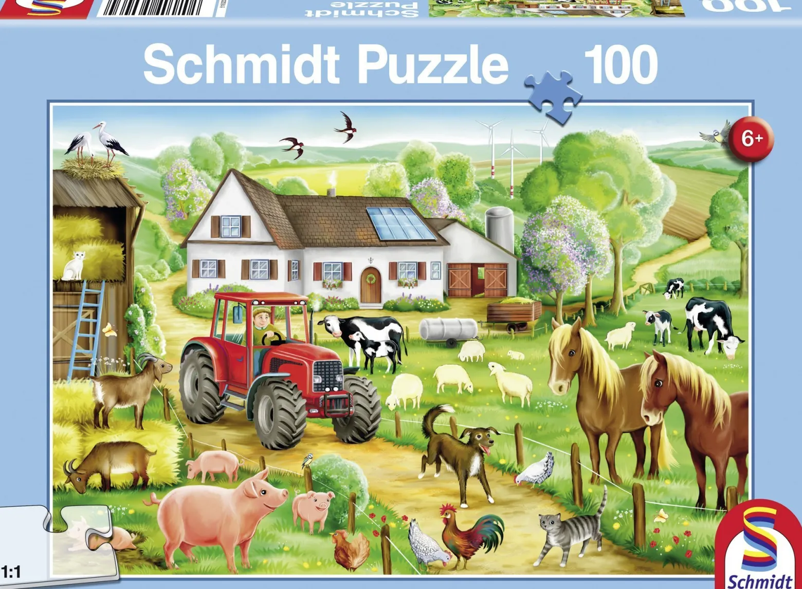 Puzzle 100 el. Wesołe gospodarstwo