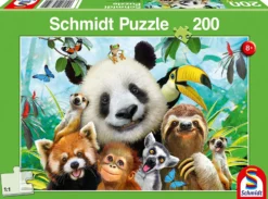 Puzzle 200 el. Wesołe zwierzaki