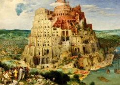 Puzzle 1000 el. Wieża Babel, Pieter Bruegel
