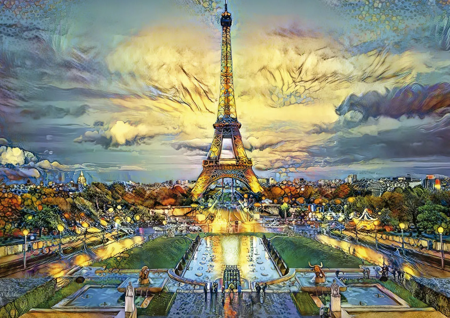 Puzzle 500 el. Wieża Eiffla / Paryż / Francja