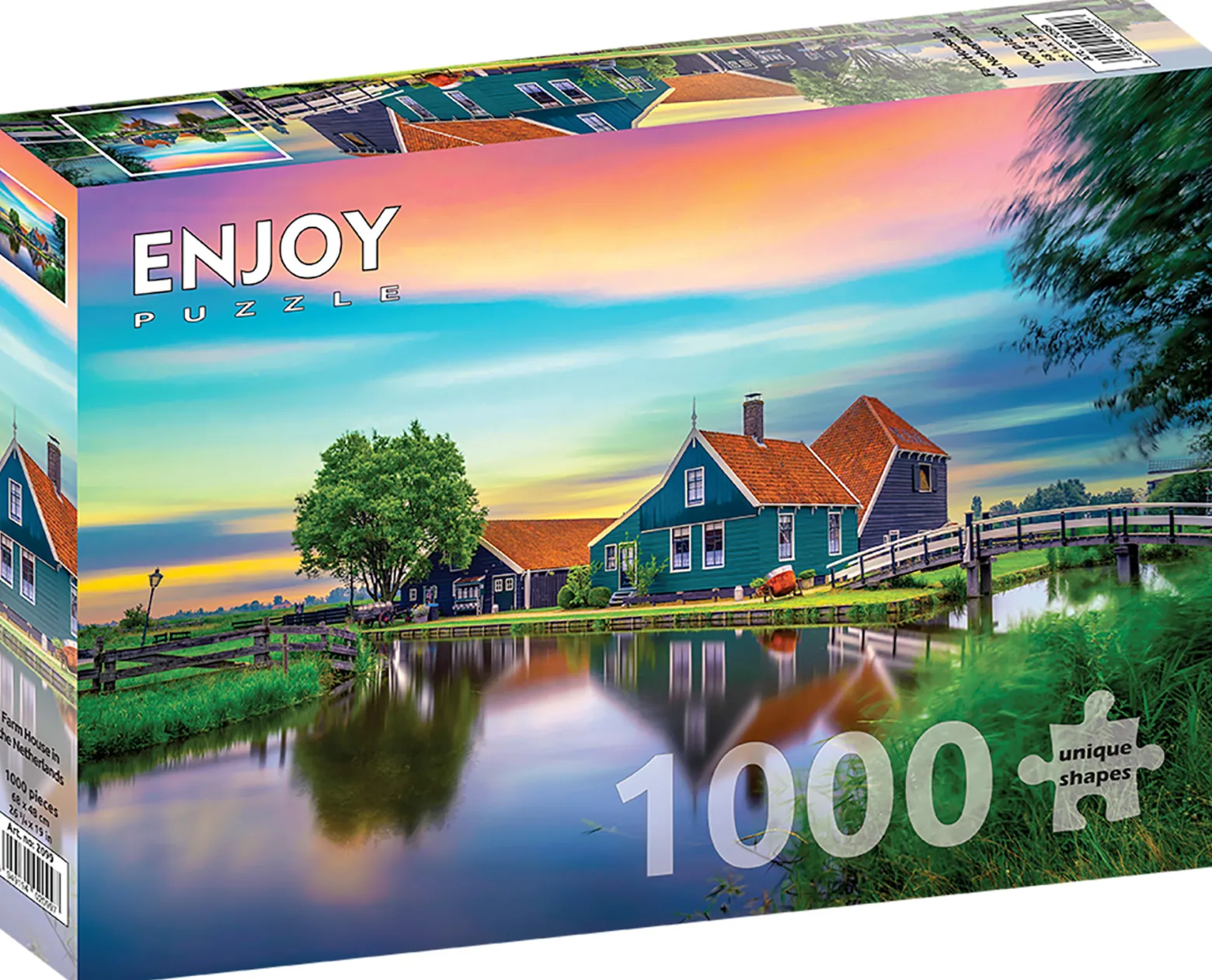 Puzzle 1000 el. Wiejski dom w Niderlandach