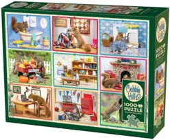 Puzzle 1000 el. Wiewiórki domowe