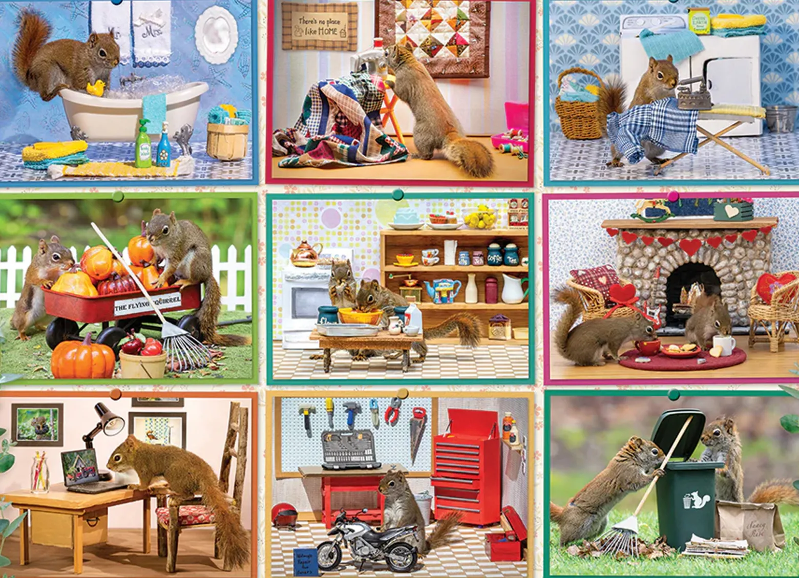 Puzzle 1000 el. Wiewiórki domowe