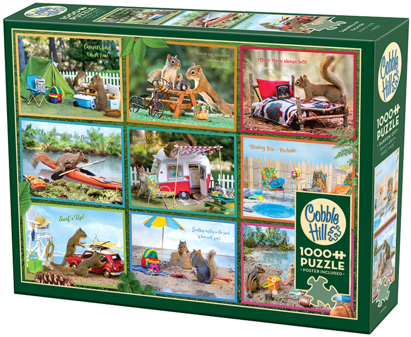 Puzzle 1000 el. Wiewiórki na wakacjach