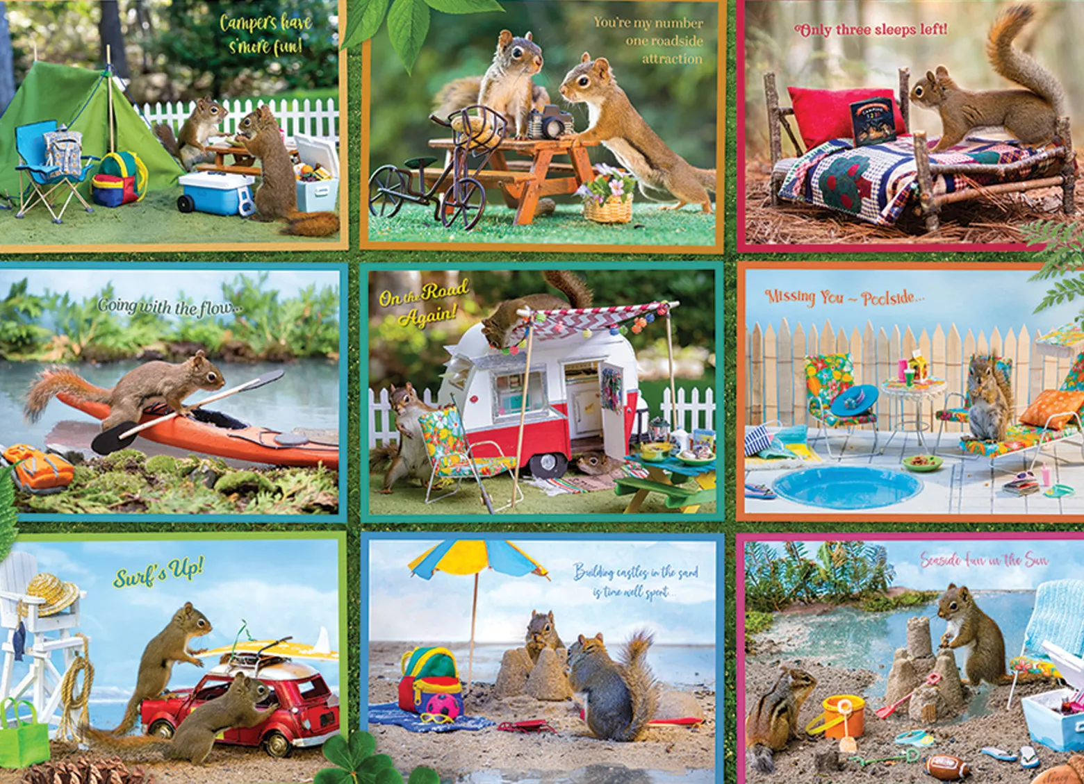 Puzzle 1000 el. Wiewiórki na wakacjach