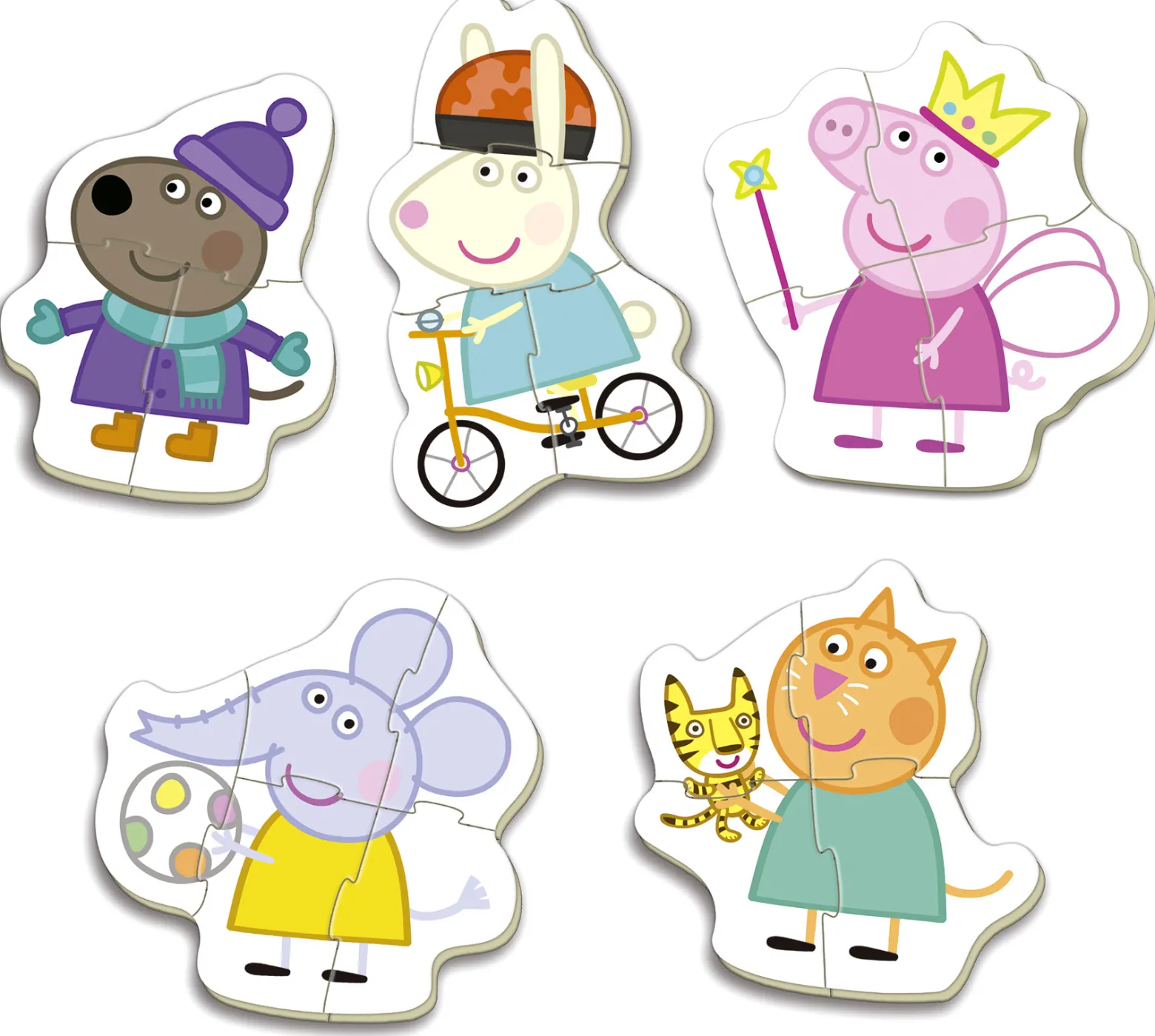 Puzzle 3-5 el. Świnka Peppa