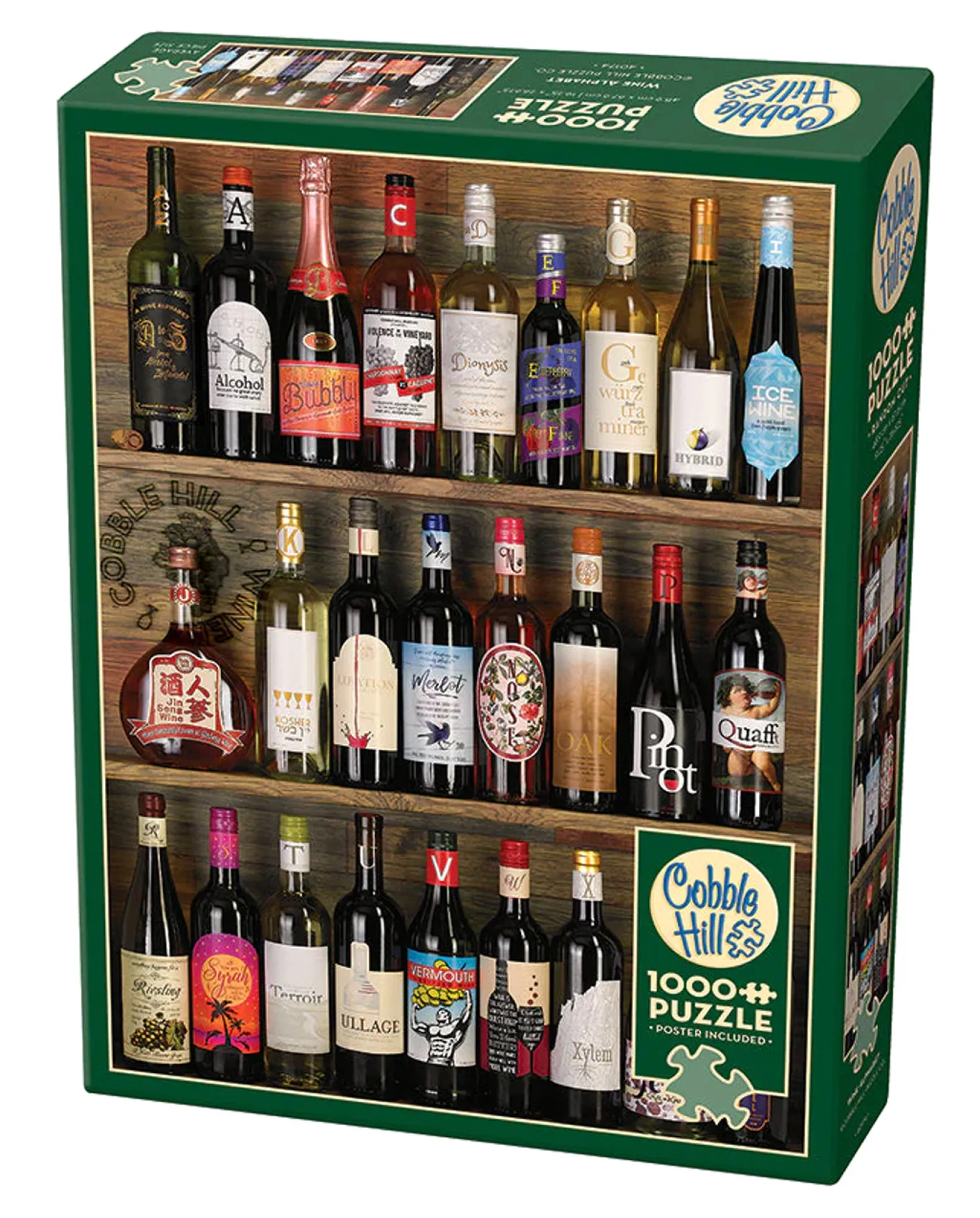 Puzzle 1000 el. Wino od A do Z