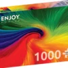 Puzzle 1000 el. Wirująca tęcza