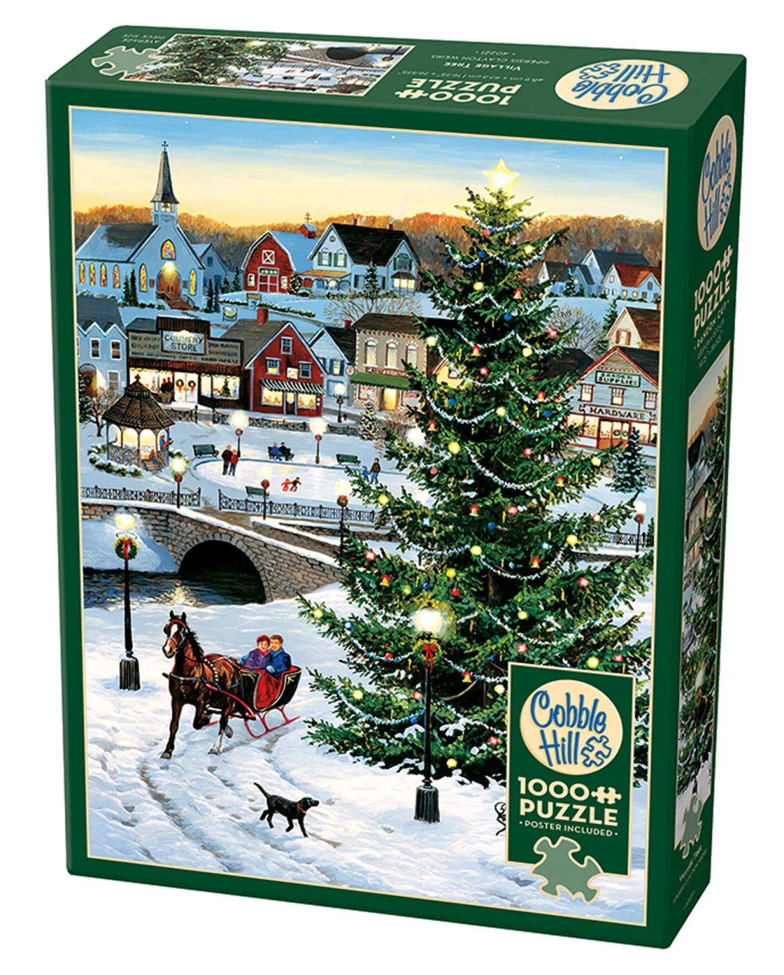 Puzzle 1000 el. Świąteczna panorama
