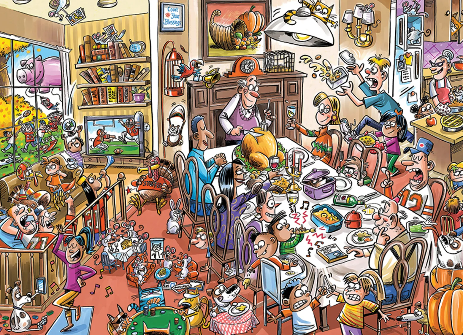Puzzle 350 el. Święto Dziękczynienia