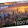Puzzle 1000 el. Wschód słońca w Hongkongu / Chiny