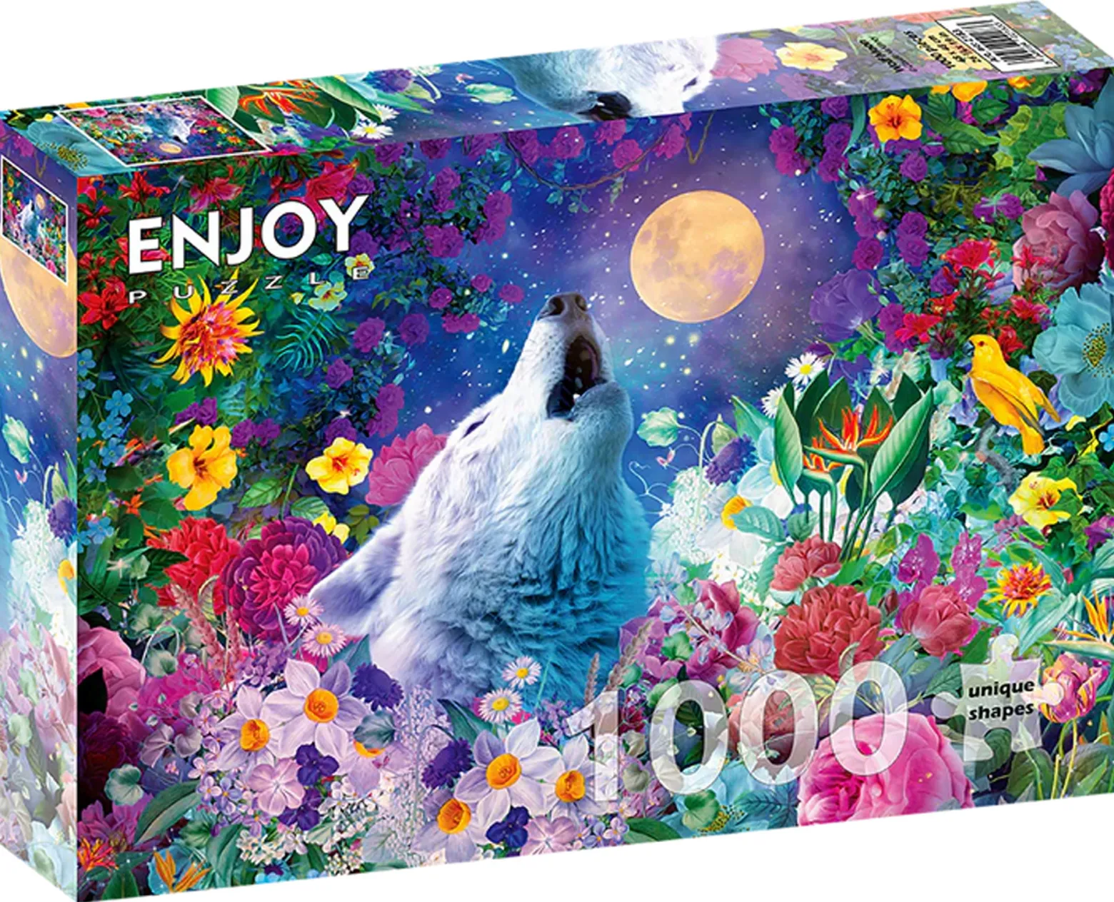 Puzzle 1000 el. Wyjący wilk