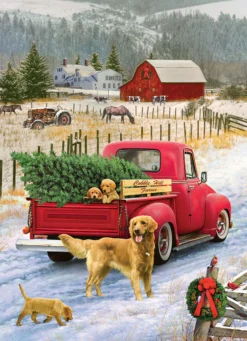 Puzzle 1000 el. Wyprawa po choinkę