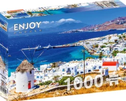 Puzzle 1000 el. Wyspa Mykonos / Grecja