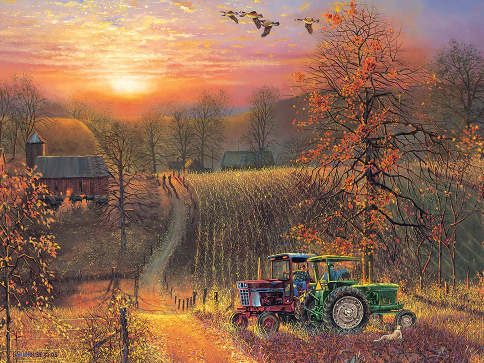 Puzzle 275 el. XL Jesienne słońce