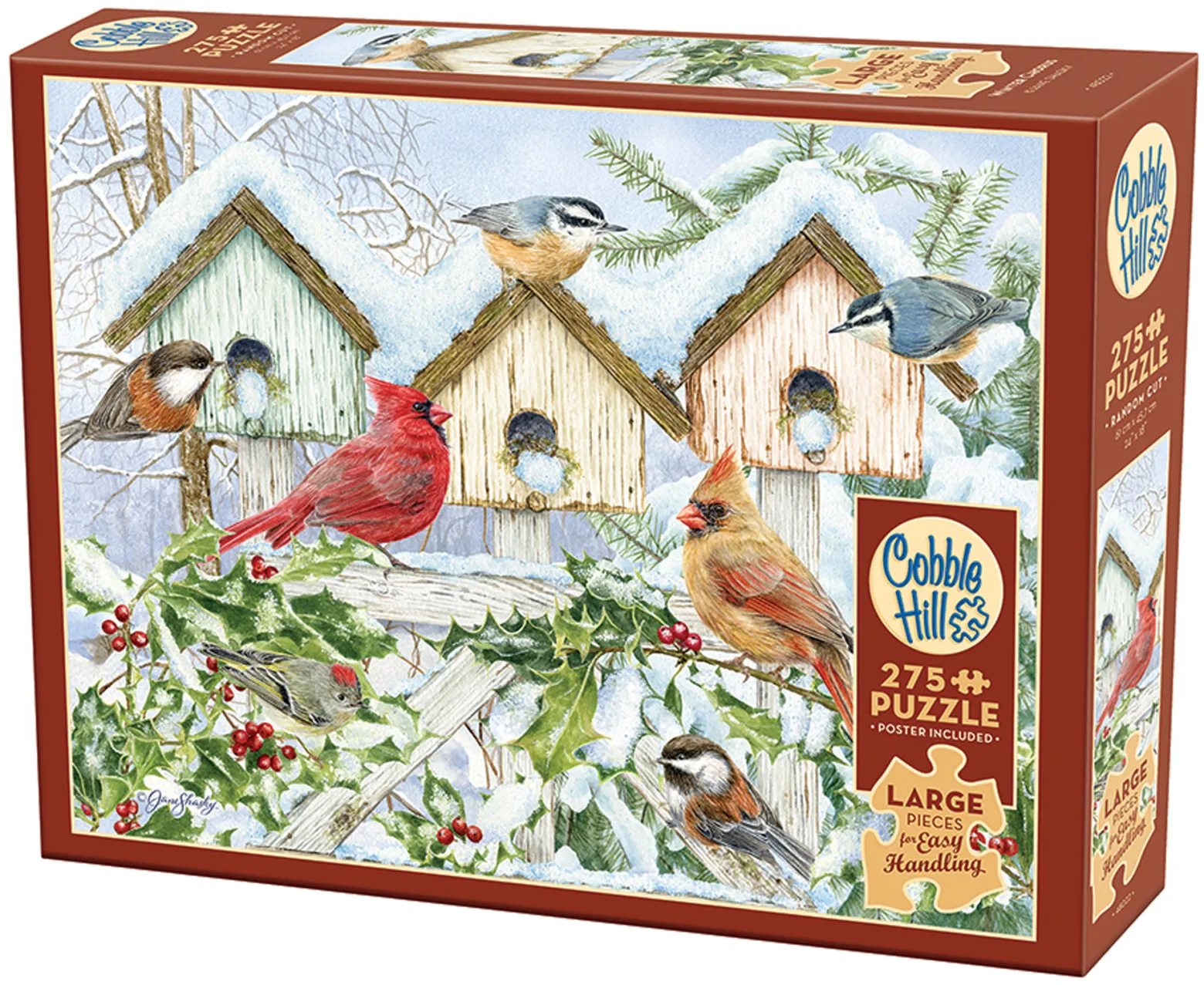 Puzzle 275 el. XL Zimowy ptaków śpiew