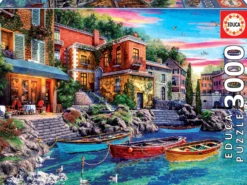 Puzzle 3000 el. Zachód słońca w Como / Włochy