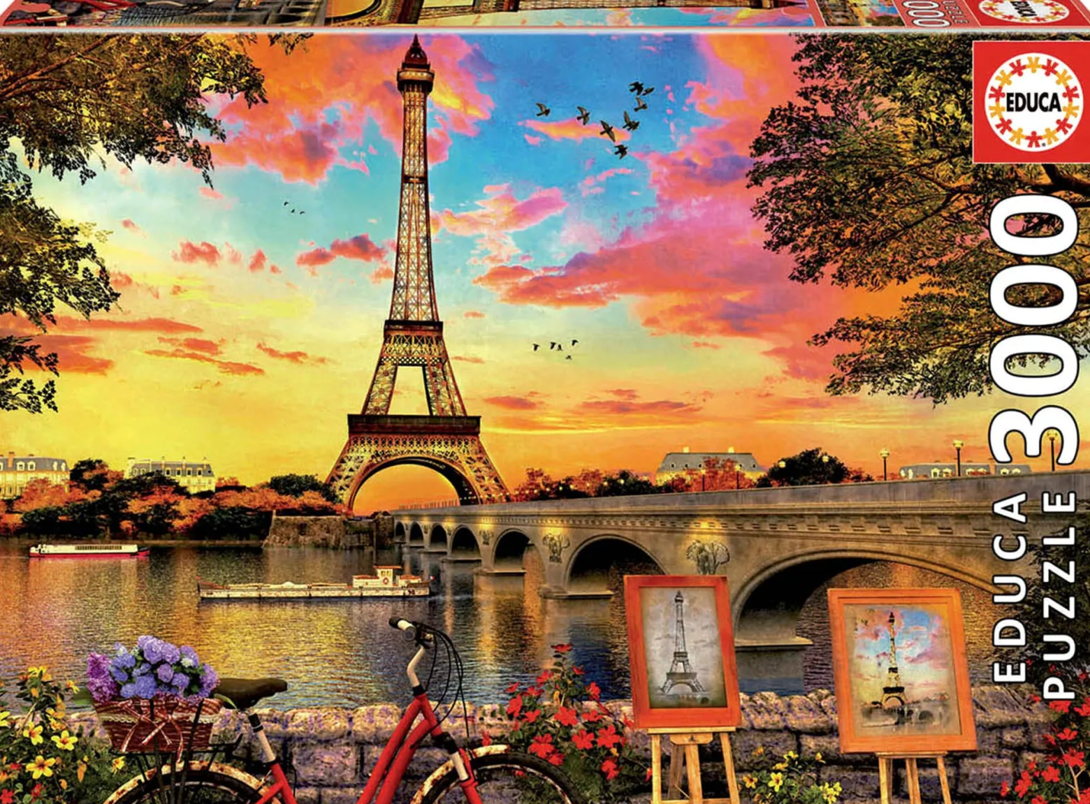 Puzzle 3000 el. Zachód słońca w Paryżu
