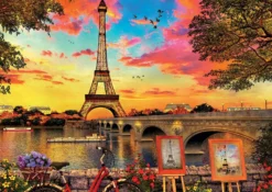 Puzzle 3000 el. Zachód słońca w Paryżu