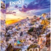 Puzzle 1000 el. Zachód słońca w Santorini / Grecja