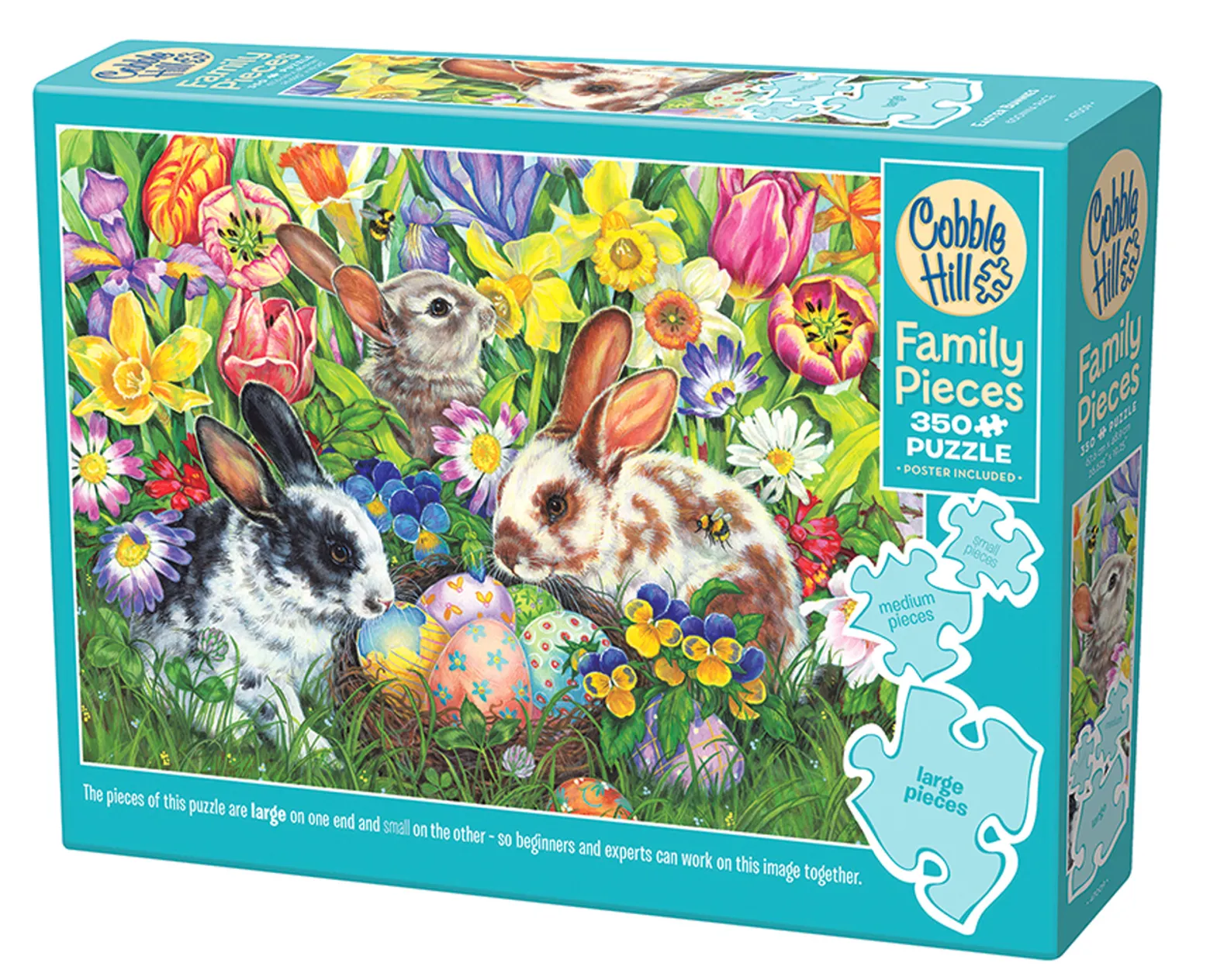 Puzzle 350 el. Zajączki wielkanocne
