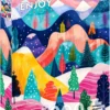 Puzzle 1000 el. Zimowa paleta barw