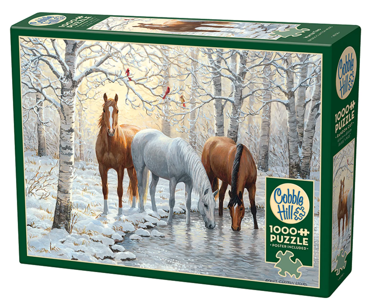 Puzzle 1000 el. Zimowa trójka