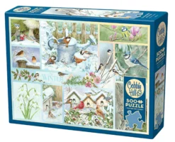 Puzzle 500 el. Zimowe ptaki
