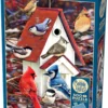 Puzzle 500 el. Zimowy domek dla ptaków