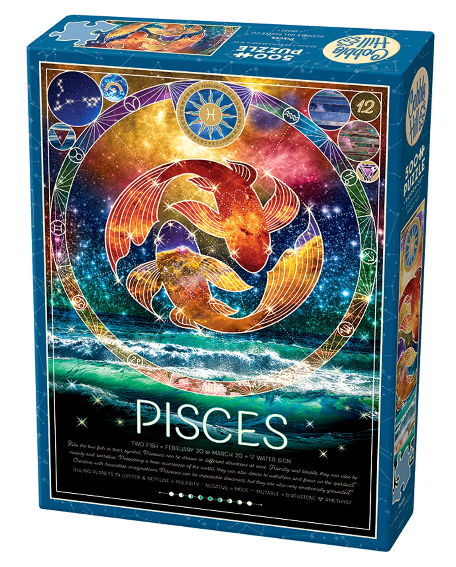 Puzzle 500 el. Znaki zodiaku: Ryby