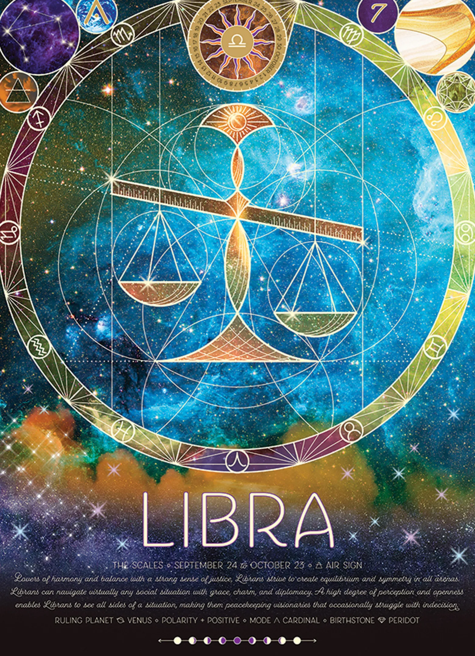 Puzzle 500 el. Znaki zodiaku: Waga