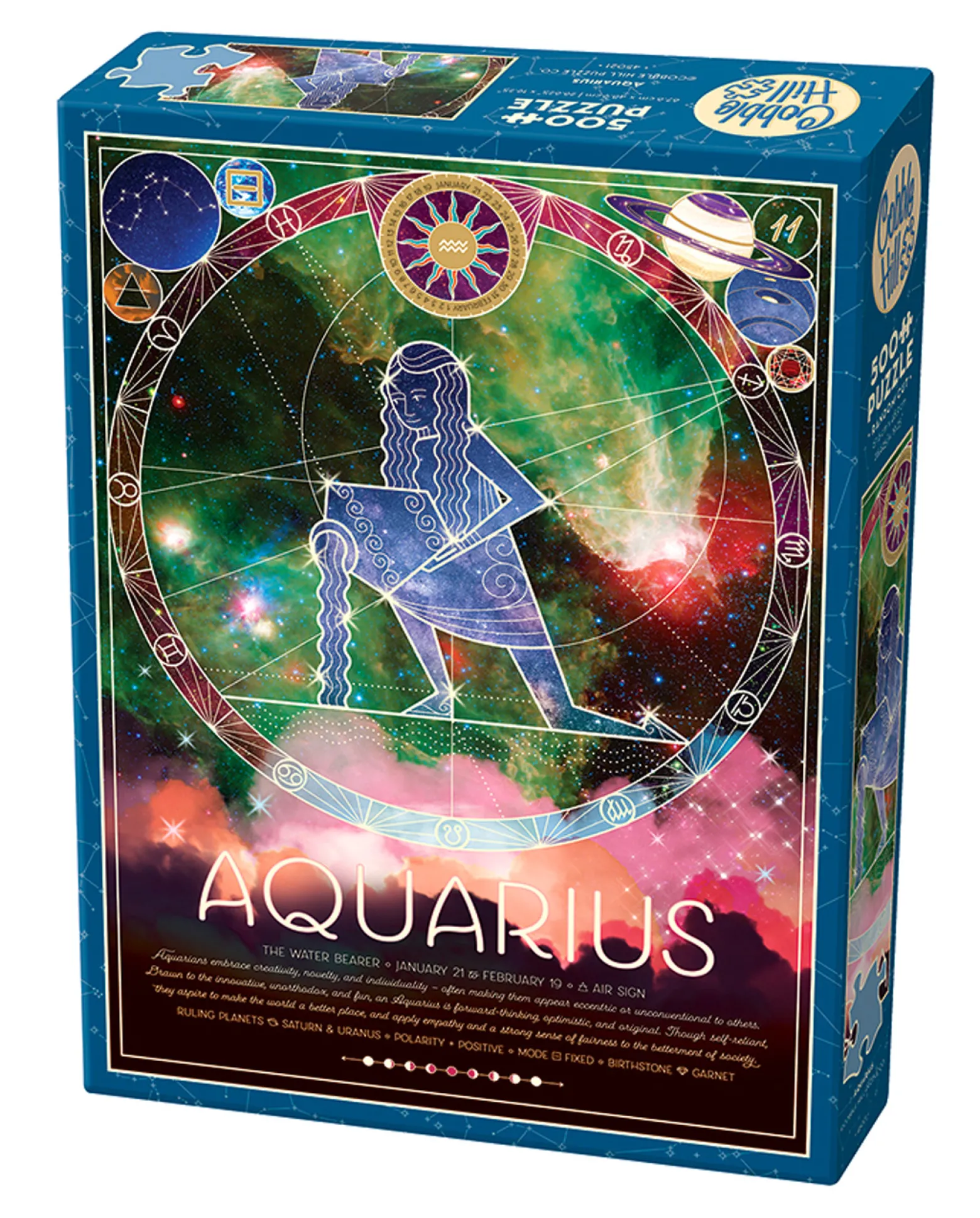 Puzzle 500 el. Znaki zodiaku: Wodnik