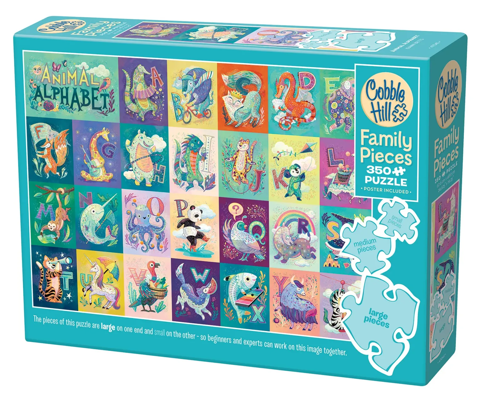 Puzzle 350 el. Zwierzęcy alfabet