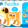 Puzzle 2-4 el. Zwierzęta domowe