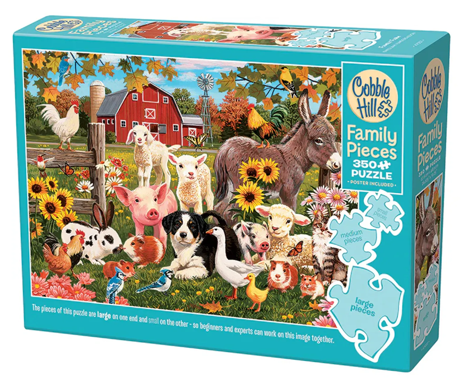 Puzzle 350 el. Zwierzęta z farmy