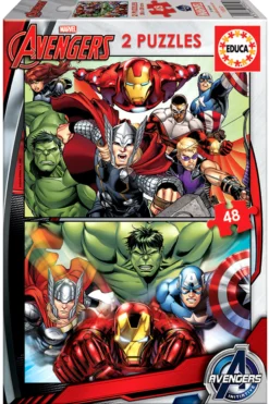 Puzzle 2 x 48 el. Avengers
