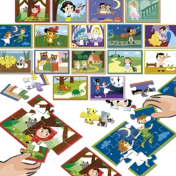 Puzzle 16 x 9 el. Bajki