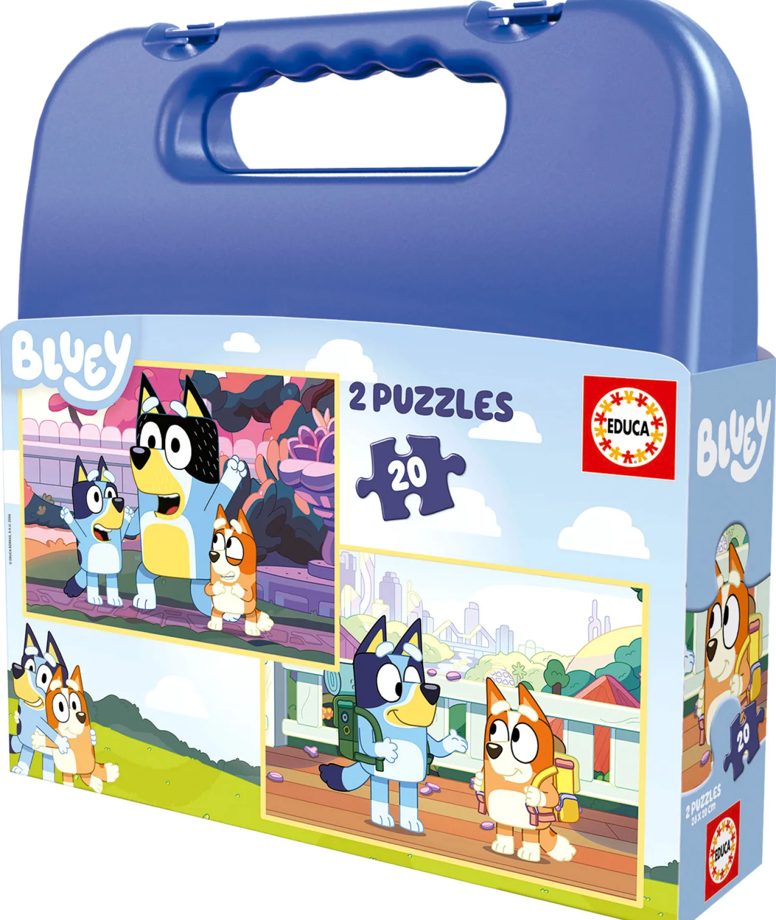 Puzzle 2 x 20 el. Blue (walizka)