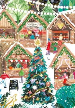 Puzzle 3 x 500 el. Boże Narodzenie w Londynie