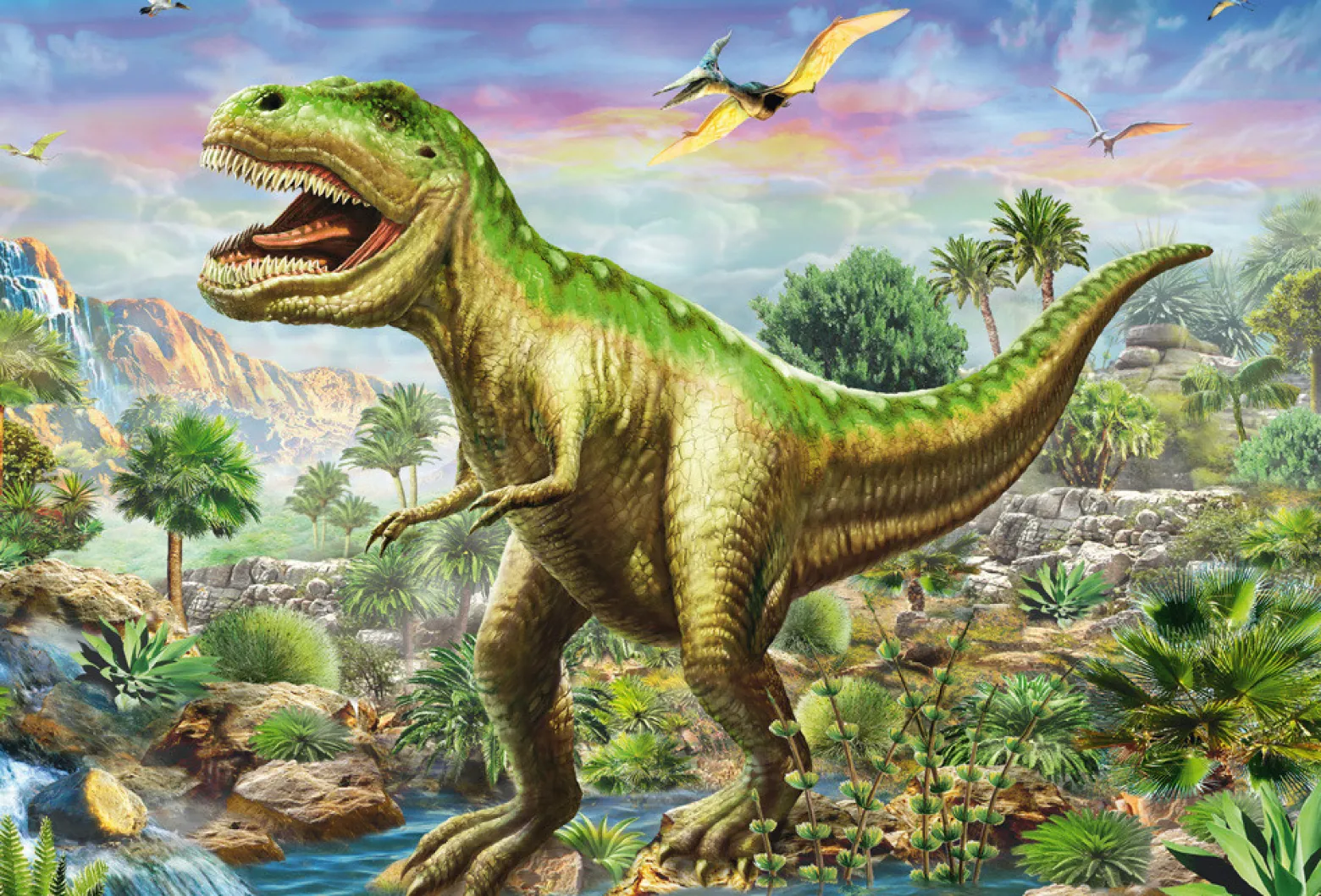 Puzzle 3 x 48 el. Dinozaury