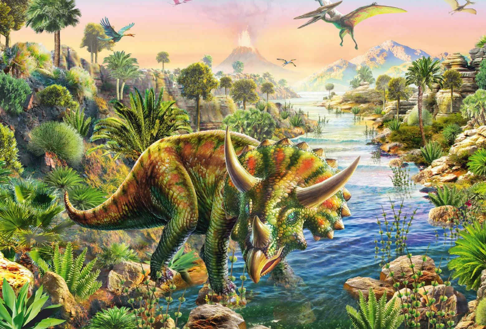 Puzzle 3 x 48 el. Dinozaury
