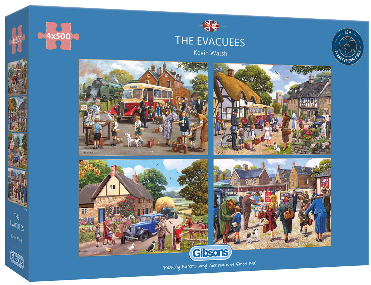 Puzzle 4 x 500 el. Ewakuacja i szczęśliwy powrót