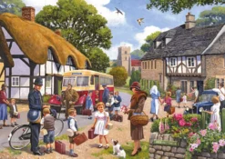 Puzzle 4 x 500 el. Ewakuacja i szczęśliwy powrót